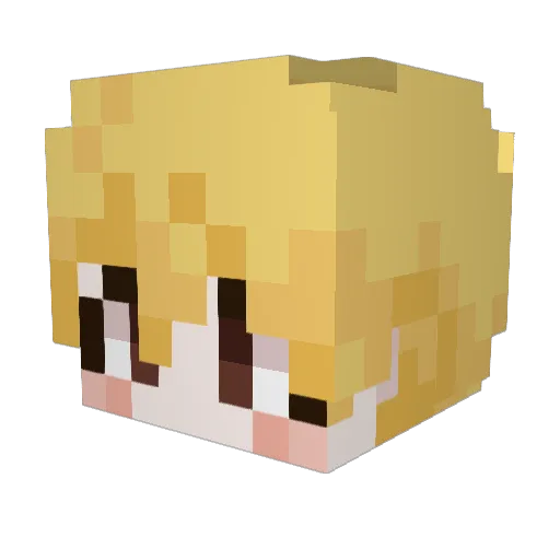 ch2rr1 Minecraft avatar head, 3D render