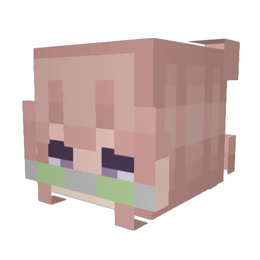 ch3riez Minecraft avatar head, 3D render