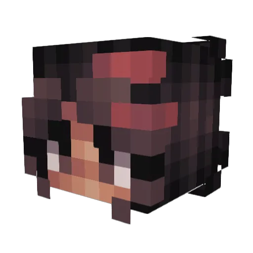 ch3rryB0mbz Minecraft avatar head, 3D render
