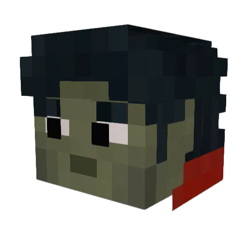 ch3ryxblssm Minecraft avatar head, 3D render