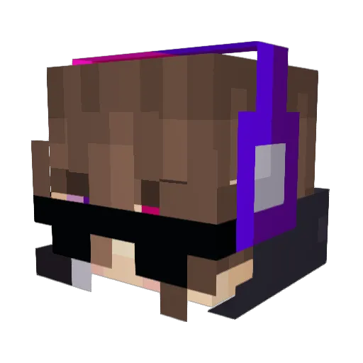 ch4os___ Minecraft avatar head, 3D render