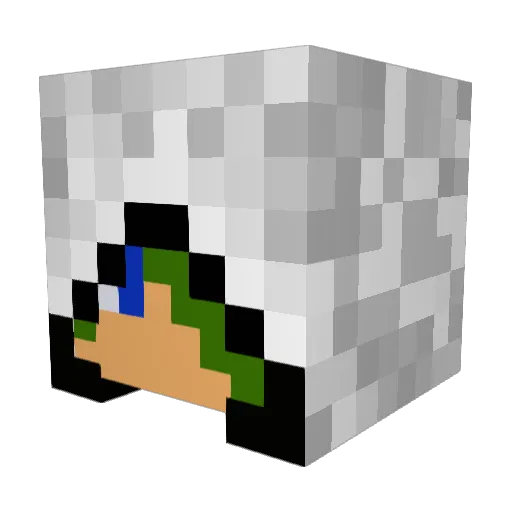 ch4rli369 Minecraft avatar head, 3D render