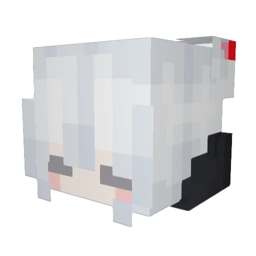 ch_13qwq Minecraft avatar head, 3D render
