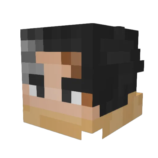 ch_spear Minecraft avatar head, 3D render