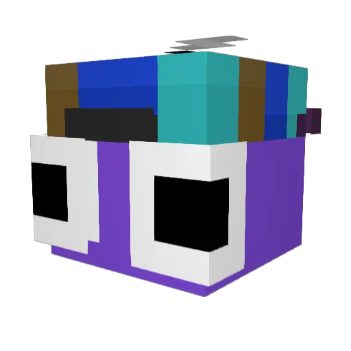 ch_z3e Minecraft avatar head, 3D render