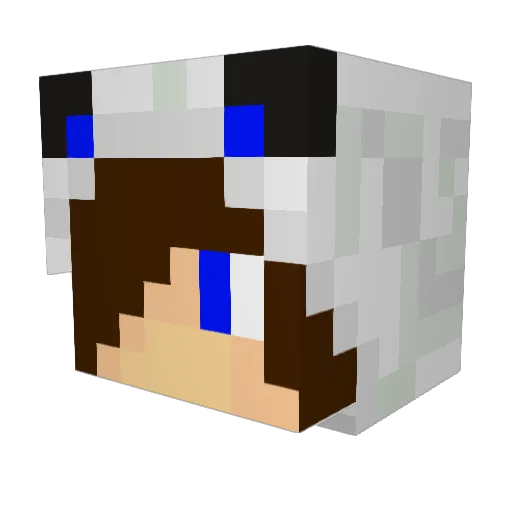 cha0403 Minecraft avatar head, 3D render