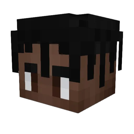 cha0slol Minecraft avatar head, 3D render