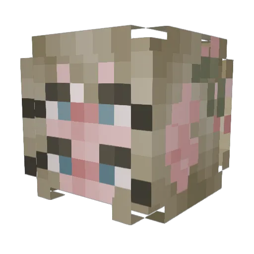 cha0ticgremlin Minecraft avatar head, 3D render