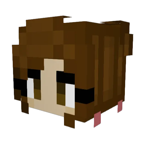 chaarliie1 Minecraft avatar head, 3D render