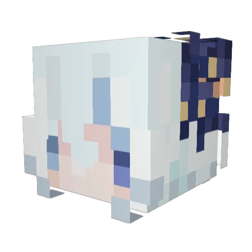 chaasaka Minecraft avatar head, 3D render