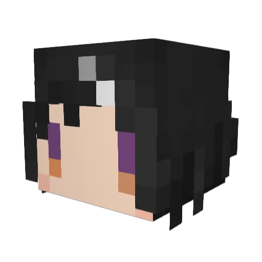 chaasan Minecraft avatar head, 3D render