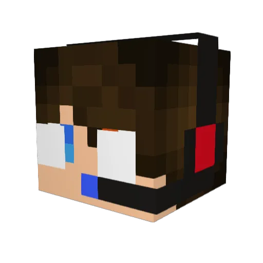 chaazzy Minecraft avatar head, 3D render