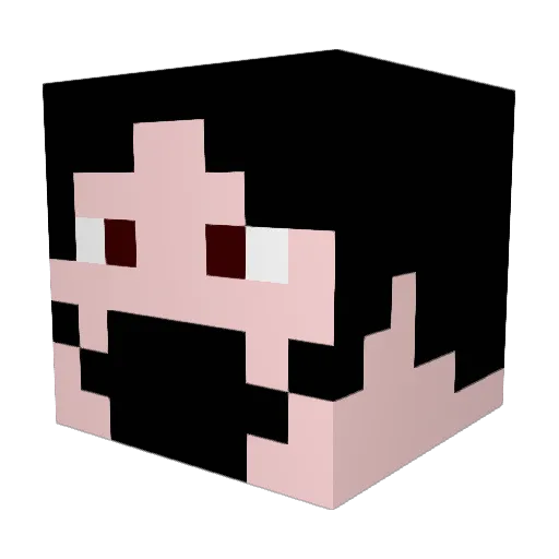 chabatho Minecraft avatar head, 3D render