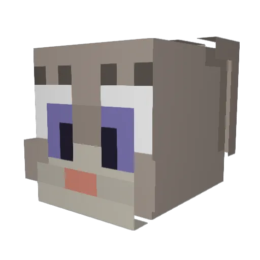 chach1nk Minecraft avatar head, 3D render