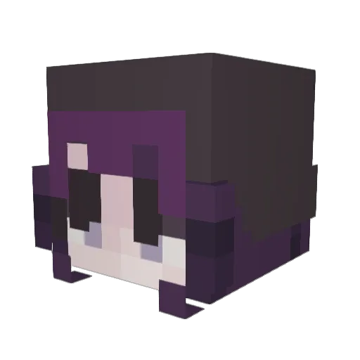 chacha122 Minecraft avatar head, 3D render