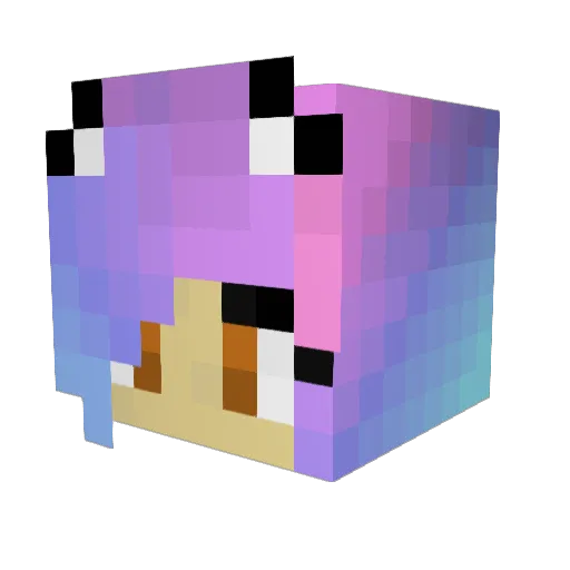 chacha6978 Minecraft avatar head, 3D render