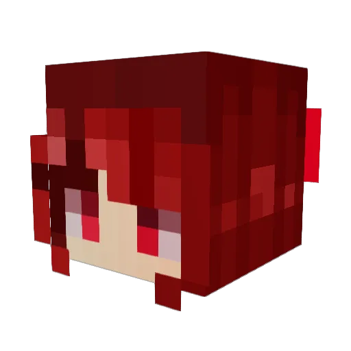 chachabob Minecraft avatar head, 3D render