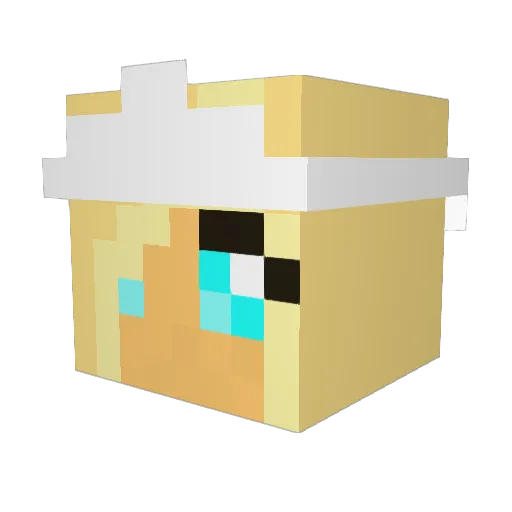 chachi_123 Minecraft avatar head, 3D render