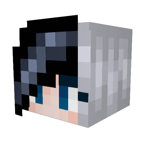chachibeth Minecraft avatar head, 3D render