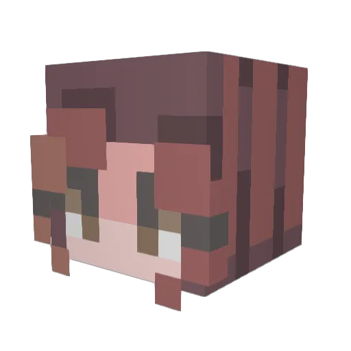 chachis02 Minecraft avatar head, 3D render