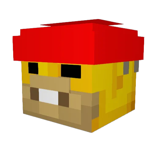 chacom Minecraft avatar head, 3D render