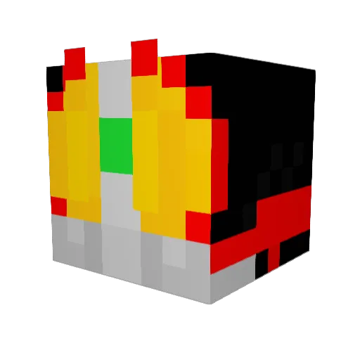 chacovvv Minecraft avatar head, 3D render