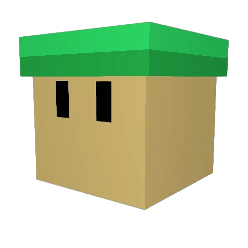 chacx Minecraft avatar head, 3D render