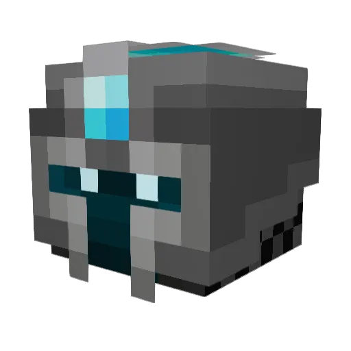 chad0w Minecraft avatar head, 3D render