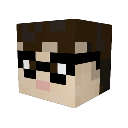 chad_potro Minecraft avatar head, 3D render