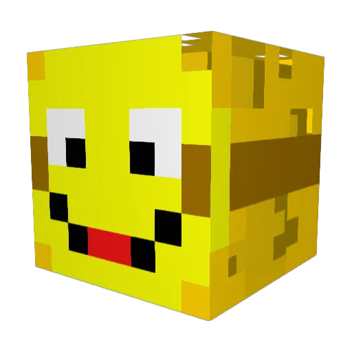 chaddercheez Minecraft avatar head, 3D render