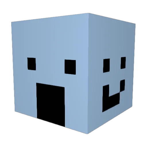 chae_r01 Minecraft avatar head, 3D render