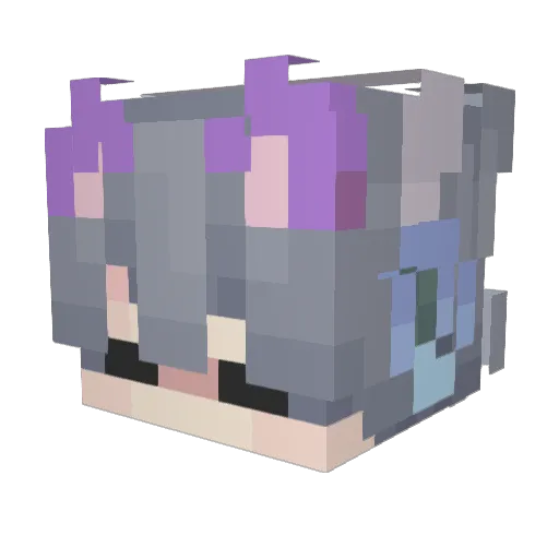 chaechael Minecraft avatar head, 3D render