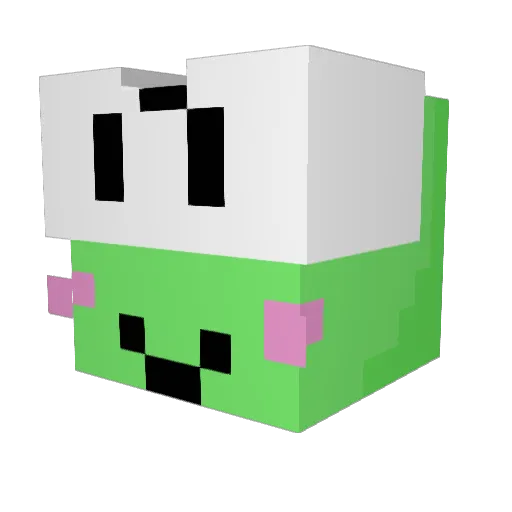 chaedarling Minecraft avatar head, 3D render