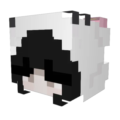 chaeeuns3 Minecraft avatar head, 3D render