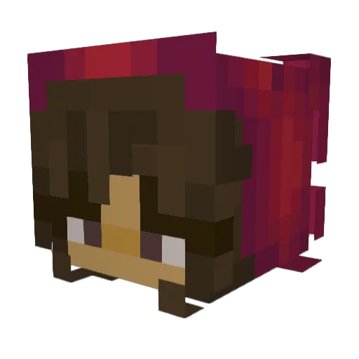 chaelanL Minecraft avatar head, 3D render