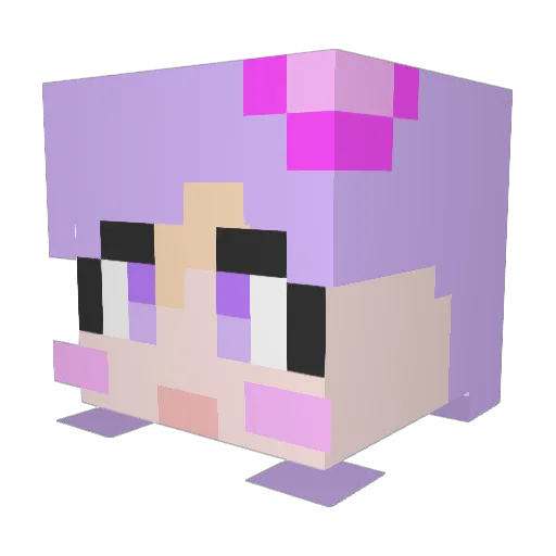 chaeni_77 Minecraft avatar head, 3D render