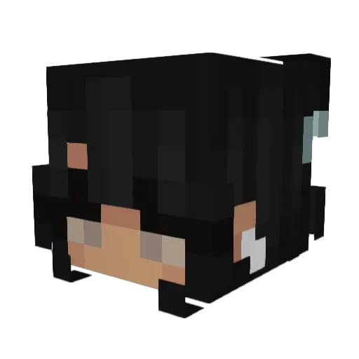chaerie Minecraft avatar head, 3D render