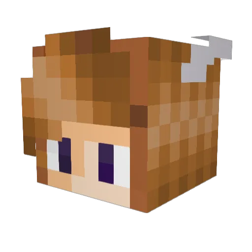 chaflas77 Minecraft avatar head, 3D render