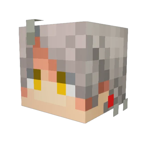 chahan1582 Minecraft avatar head, 3D render