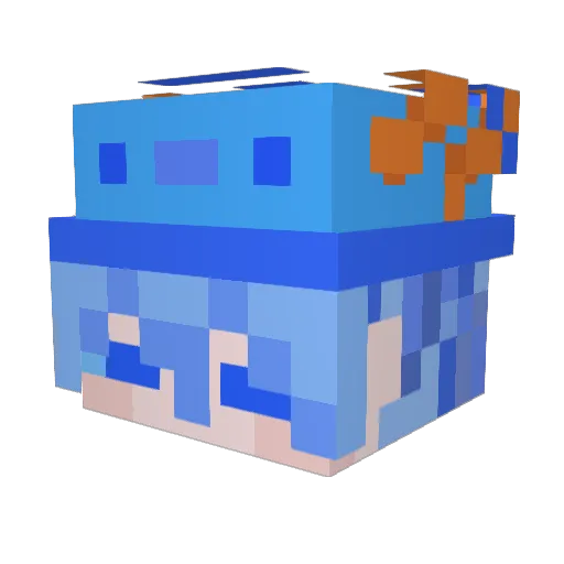 chahwam Minecraft avatar head, 3D render