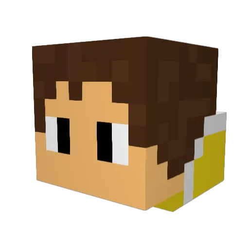 chai112 Minecraft avatar head, 3D render