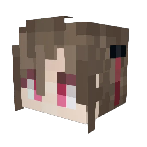 chai_rezopure Minecraft avatar head, 3D render