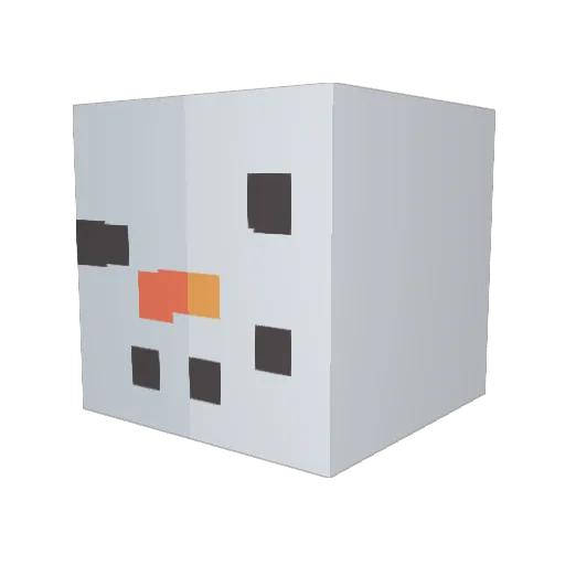chaichai27 Minecraft avatar head, 3D render