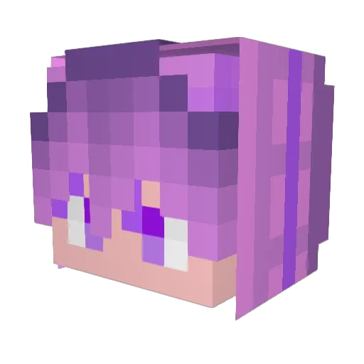 chaidxd Minecraft avatar head, 3D render