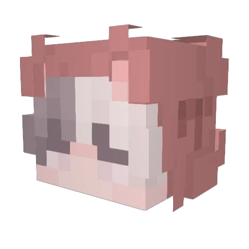 chaiiii_ Minecraft avatar head, 3D render
