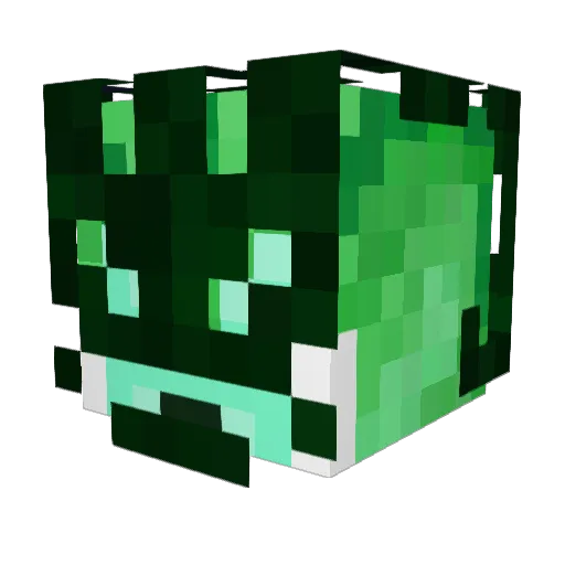 chaime_recht Minecraft avatar head, 3D render