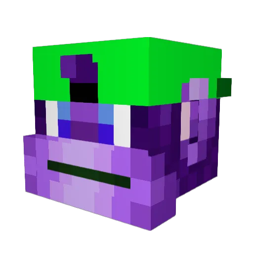 chained_monkey Minecraft avatar head, 3D render