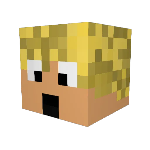 chaineyboy Minecraft avatar head, 3D render