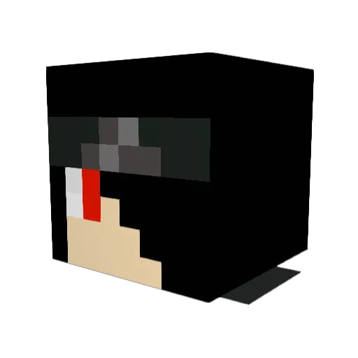 chainffx Minecraft avatar head, 3D render