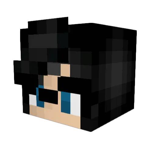 chainoe Minecraft avatar head, 3D render